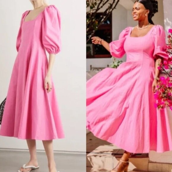 STAUD Dresses & Skirts - EUC STAUD Swells Dress Sz4 Pink